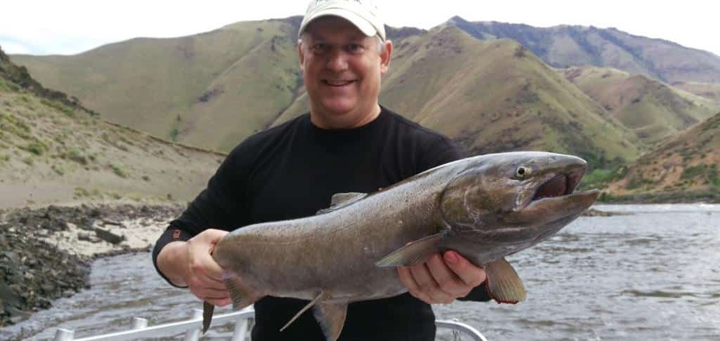 pêche à la traîne du saumon