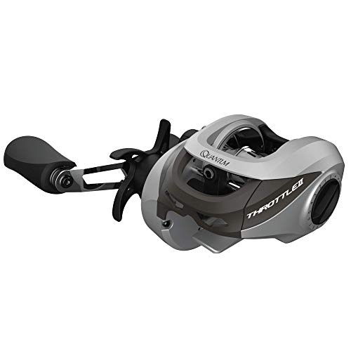 Moulinet de pêche Quantum Throttle II Baitcast, moulinet taille 100, récupération à droite, cadre en graphite léger et...