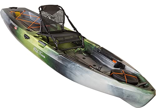 Old Town Canoes & Kayaks Topwater 106 Kayak de pêche (première lumière, 10 pieds 6 pouces)