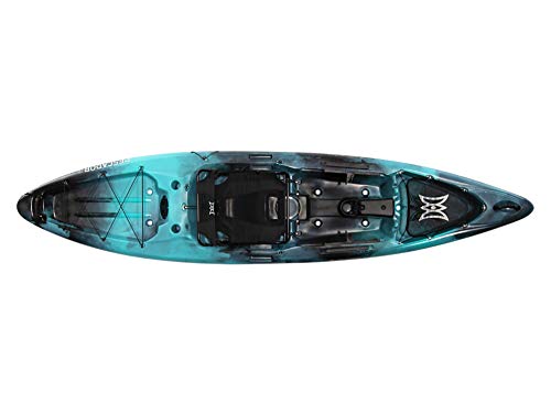 la perception Pescador Pro 12 |  Kayak de pêche assis sur le dessus avec siège de chaise de pelouse réglable |  Grand avant et arrière...