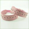 Collier clouté en cuir - 5cm de large - réglable - pour chiens – Image 3