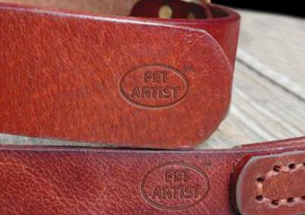 colliers en cuir véritable