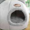 Maisonnette pour chat pas cher - pliable - en laine chaude et douillette – Image 5
