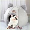 Maisonnette pour chat pas cher - pliable - en laine chaude et douillette