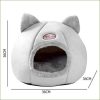 Maisonnette pour chat pas cher - pliable - en laine chaude et douillette – Image 3