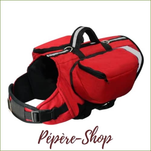 Harnais avec poche pour chien réfléchissant Harnais avec poche pour chien réfléchissant