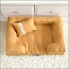 Lit canapé pour chien déhoussable et douillet avec petit coussin assorti – Image 5