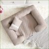 Lit canapé pour chien déhoussable et douillet avec petit coussin assorti – Image 6